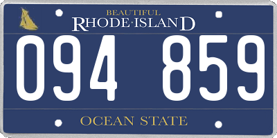 RI license plate 094859