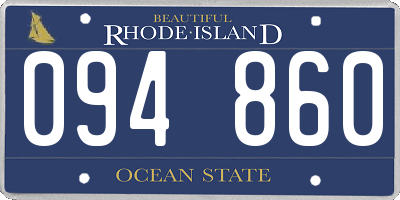 RI license plate 094860