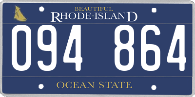 RI license plate 094864