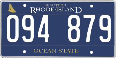 RI license plate 094879