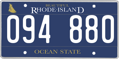 RI license plate 094880