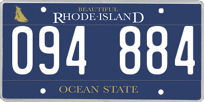 RI license plate 094884