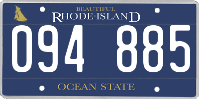 RI license plate 094885