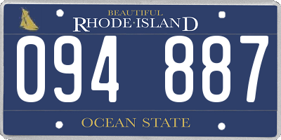 RI license plate 094887