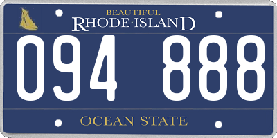 RI license plate 094888