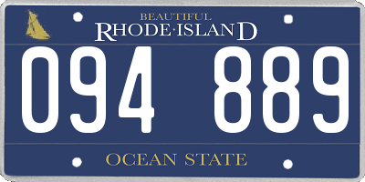 RI license plate 094889