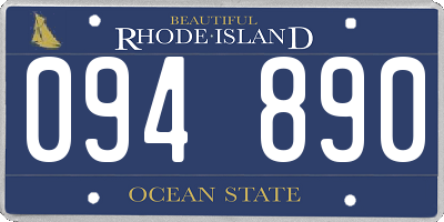 RI license plate 094890