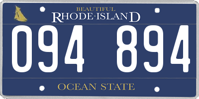 RI license plate 094894