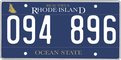 RI license plate 094896