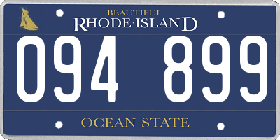 RI license plate 094899