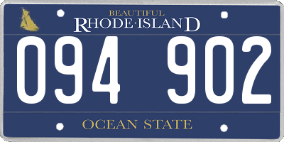 RI license plate 094902