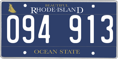 RI license plate 094913