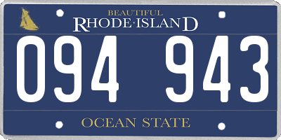RI license plate 094943