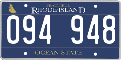 RI license plate 094948