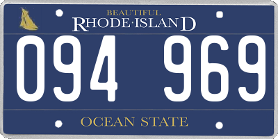 RI license plate 094969