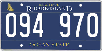 RI license plate 094970