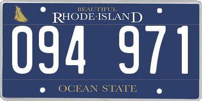 RI license plate 094971