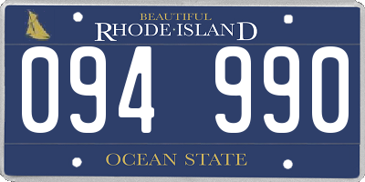 RI license plate 094990