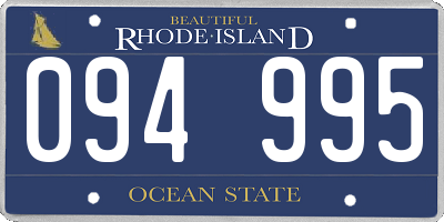 RI license plate 094995