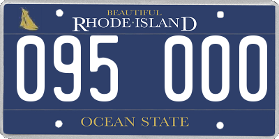 RI license plate 095000