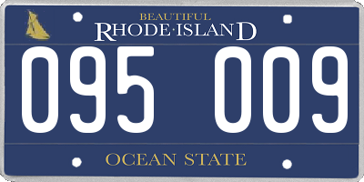 RI license plate 095009