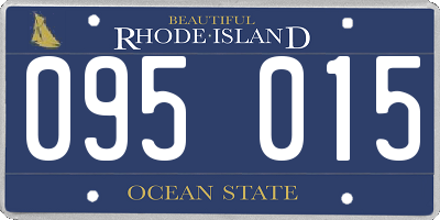 RI license plate 095015