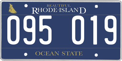 RI license plate 095019