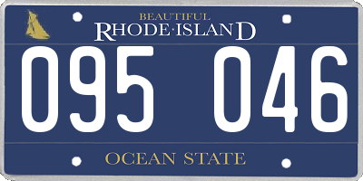 RI license plate 095046