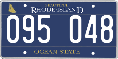 RI license plate 095048