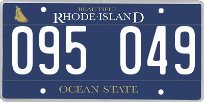 RI license plate 095049