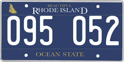 RI license plate 095052