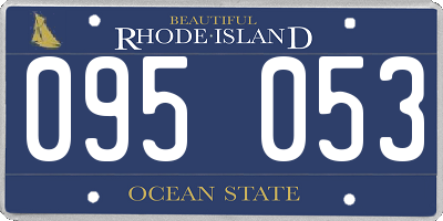 RI license plate 095053