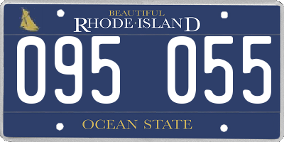 RI license plate 095055