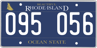 RI license plate 095056