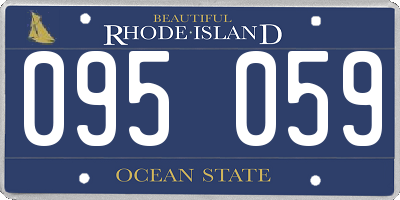 RI license plate 095059