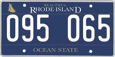 RI license plate 095065