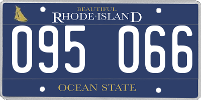 RI license plate 095066