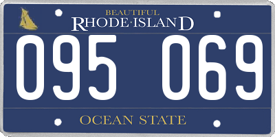 RI license plate 095069