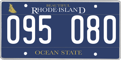RI license plate 095080