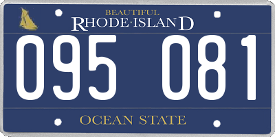 RI license plate 095081