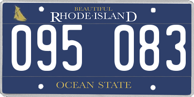 RI license plate 095083