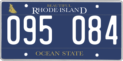 RI license plate 095084