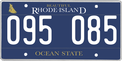 RI license plate 095085