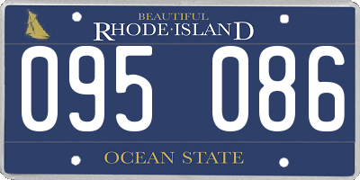 RI license plate 095086