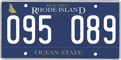 RI license plate 095089