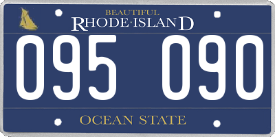 RI license plate 095090