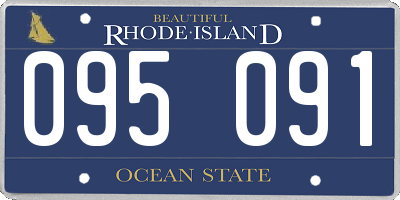 RI license plate 095091