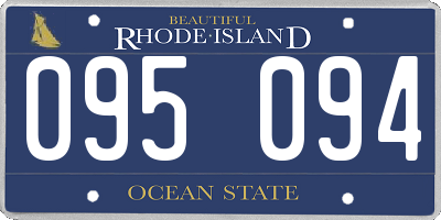 RI license plate 095094