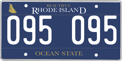 RI license plate 095095
