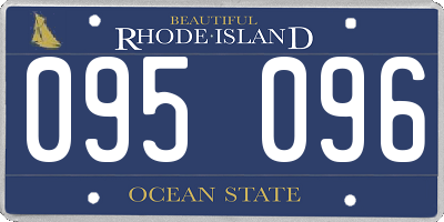 RI license plate 095096